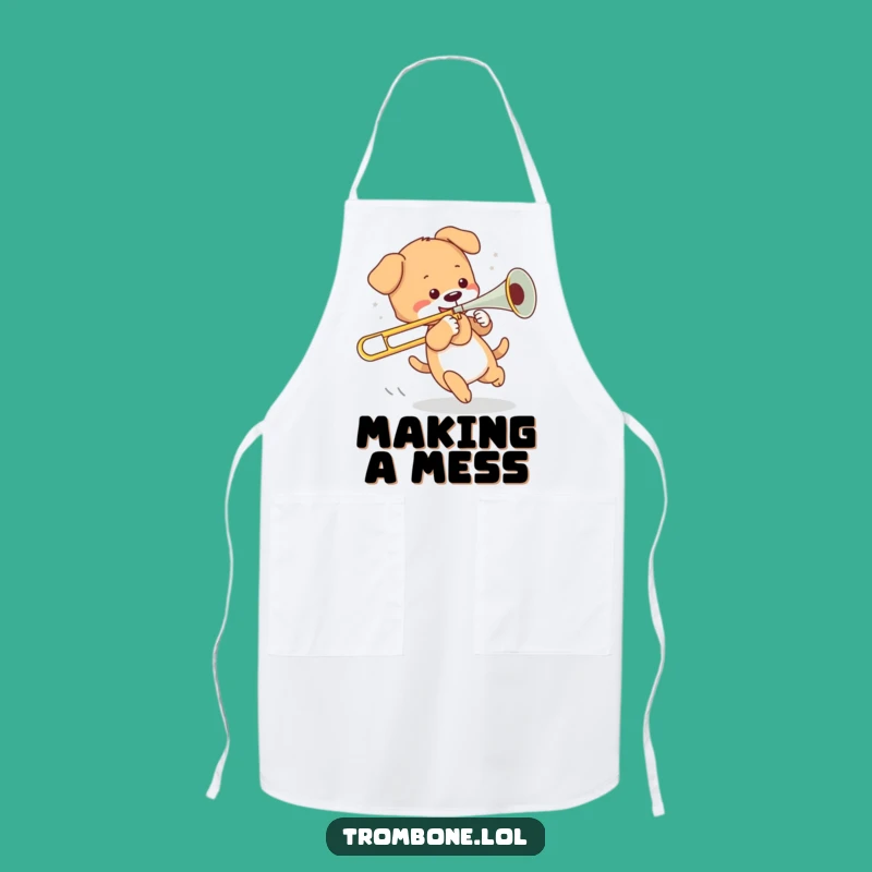 Funny Puppy Kitchen Chase Apron - Chef's Playful Dog Gift